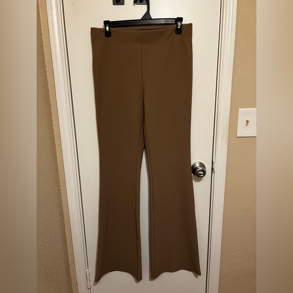 Wet Seal Tan Flare Pants